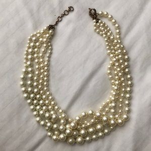 Jcrew twisted hammock pearl necklace